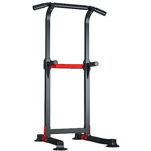 EASY BIG Power Tower Dip Station Pull Up Bar - Multifunctioneel Home Gym Apparatuur met Verstelbare Hoogte en Antislip Voetkussens - Capaciteit 150 kg