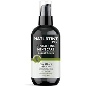 Naturtint | Revitalizing Men's Care | Revitaliserende vochtbalsem | Hydratiseert, maakt en revitaliseert huid en baard | 98% natuurlijke ingrediënten | Met ginseng en maca | 200 ml