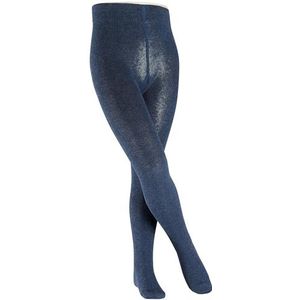 ESPRIT Uniseks-kind Panty Foot Logo K Ti katoen dun eenkleurig 1 paar, Blauw Navy Blue Melange 6490, 98-104