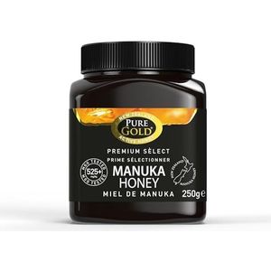 Manuka Honing 525+ MGO-gecertificeerd Pure Gold Premium Manuka Honing 250g (verpakking kan variëren)