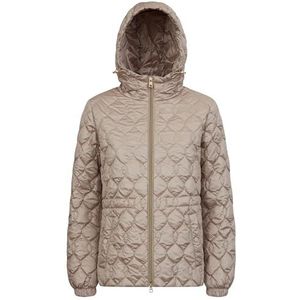 Geox Woman W MYLUSE DOWN JACKETS SIMPLY TAUPE_40, Simply Taupe, 34