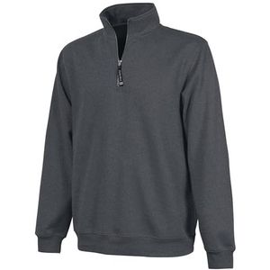 Charles River Apparel Unisex-Adult's Crosswind Quarter Zip Sweatshirt (Regular & Big-Tall Sizes), Dark Charcoal, 3XL