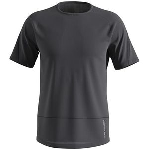 Salomon Cross Run T-shirt voor heren, diepzwart, S