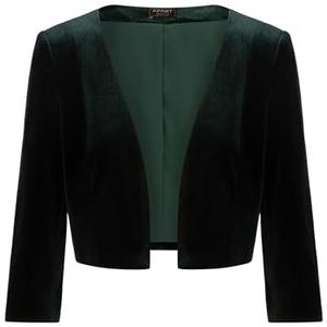 APART fluwelen bolero van zacht, elstisch fluweel, emerald, 40