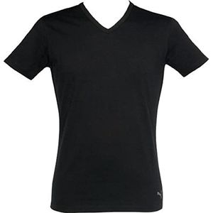Puma T-shirt voor heren met V-hals 1P, 200, zwart, M