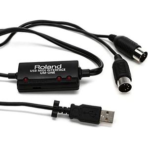 Roland UM-ONE mk2 USB MIDI-interface, voeding via USB-bus, compatibel met Mac/PC/iPad/Apple iPad-camera-aansluitset