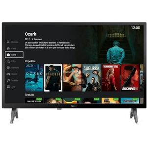 Tele System SMART24 LS2 A11: Android Smart TV met honderden aardse en satellietkanalen in DVB-T2/S2 HEVC 10 Bit. Geoptimaliseerde App Store, inclusief afstandsbediening-app