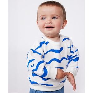 Petit Bateau A0COK, sweatshirt voor jongens 0-24, Malvavis/porselein, 3 jaar