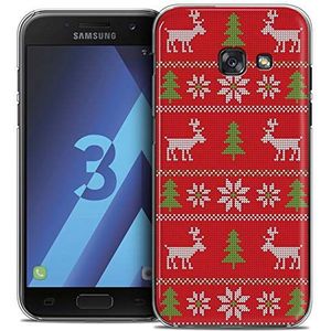 Beschermhoesje voor Samsung Galaxy A3 2017, Ultra Slim Kerstmis 2016 Couture Red