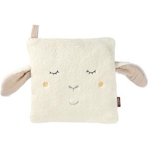 Fehn Kersenpitkussen schaap, knuffelkussen met uitneembare warmte-/koudezak, voor baby's en peuters vanaf 0+ maanden, Babylove