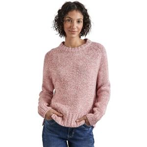 STREET ONE Cosy Mouliné Sweater, bloemblaadjes roze melk., 42
