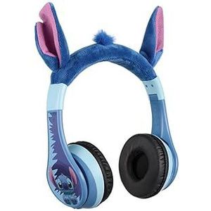 eKids Disney Stitch Draadloze Bluetooth-hoofdtelefoon met microfoon, incl. AUX-kabel, verminderd volume, inklapbare hoofdtelefoon voor kinderen, voor school, thuis of op reis
