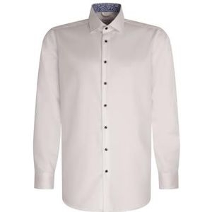 Seidensticker Zakelijk overhemd voor heren, regular fit, strijkvrij, New Button-down, lange mouwen, 100% katoen, wit, 46