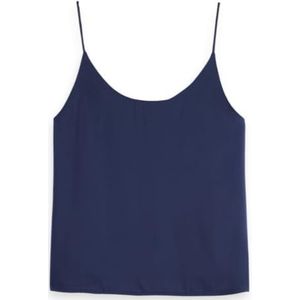 Scotch & Soda - V456 - Tanktop - Peacoat - Geweven Front Jersey Back