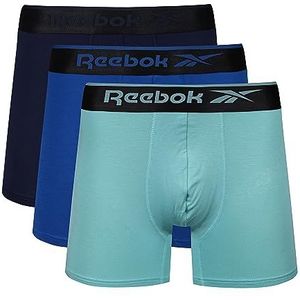 Reebok Heren Calzoncillos Hombre En Marino/Azul/Gris, Fabricados Con Viscosa De Bambú Boxershorts, Marineblauw/Blauw/Grijs, XL