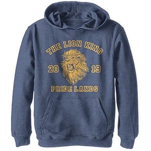 Disney Pride Lands Simba Hoodie voor jongens, marineblauw Heather, L, Marineblauw Heather, L