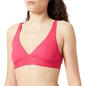 HUGO Dames Rib Triangle, Helder Pink670, L