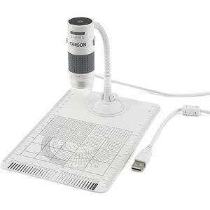 Carson eFlex 75x-300x USB digitale microscoop met LED, zwanenhals en meetplaat (MM-840)