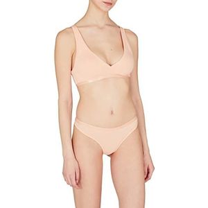 Emporio Armani Dames Basic Cotton String (2 stuks), Abrikoos, S