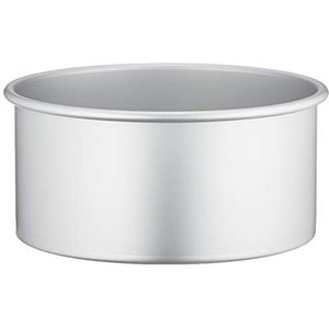 DECORA, 0062612 Professionele ronde bakvorm Ø 20 x 10 h cm, van geanodiseerd aluminium, zonder laspunten, professioneel design.