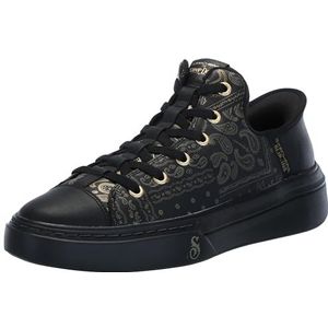 Skechers Heren Slip-ins X Dogg Snoop One Double G Sneakers, Zwart/Goud, 41.5 EU