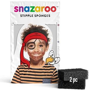 Snazaroo Make Up 1198050 Schminksponsjes, voor kinderschmink, 1 pakje met 2 schminksponsjes