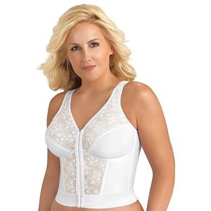 Exquisite Form 5107565 Fully Women's Original Longline Lace Posture Bra, White, 34 B