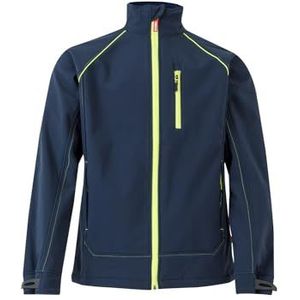 Velilla 206001 Softshell-jas, marineblauw/neongeel, maat S