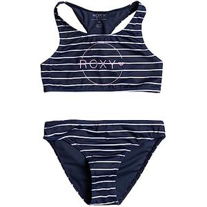 Roxy Bico Basic Crop Top Set Naval Academy La Basiqu Stripe, 6 jaar voor meisjes en meisjes, Naval Academy La Basiqu Stripe, 6 Jaar