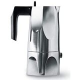 Alessi Ossidiana Percolator 1 kops Aluminium Glans