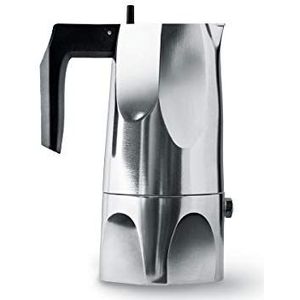 Alessi MT18/1 espresso coffee machine, Aluguss, Alu, 24.5 x 15 x 4.5 cm