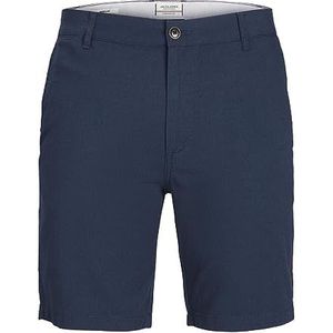 JACK & JONES Jpstdave AKM PS Chinoshorts voor heren, marineblauw. Details: effen, 36 grote maten