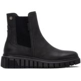 Refresh - 17321102 - Enkellaarsjes - Zwart - Plat - Ritssluiting - Casual