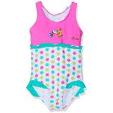 PLAYSHOES Badpak 'DIE MAUS'  geel / jade groen / fuchsia / wit