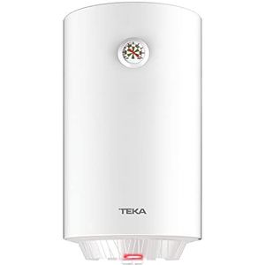 Teka EWH 50C Elektrische thermoskan, inhoud 50 l, verticale installatie, met thermometer en veiligheidsventiel, verticale elektrische thermoskan, wit