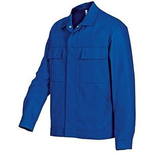 BP Workwear Basic 1485-060-13 werkjas - verborgen drukknoopsluiting - puur katoen - normale pasvorm - maat: 64/66 - kleur: koningsblauw