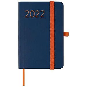 Finocam - Kalender 2022 weekoverzicht landschap oktober 2021 tot december 2022 (15 maanden) F2 - 82 x 127 mm Flexi Lisa blauw Spaans