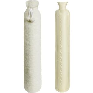 Homealexa 2L grote lange warmwaterkruik met hoes - zachte UK tas voor nek en schouder, 73 x 14 cm - extra lange kinderfles