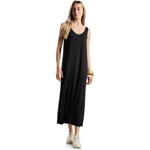 STREET ONE Mouwloze jersey-jurk, zwart, 36