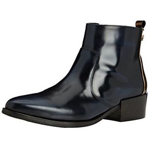 Tommy Hilfiger PIPPA 3A dames korte schacht instaplaarzen, Blauw Mystery Blue Dark Gold 420, 40 EU