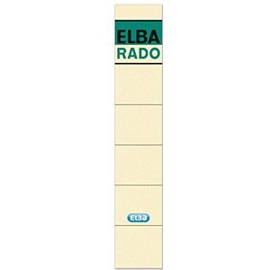 Elba ordnerrugetiketten - kort/smal, 10 stuks, 100420941 Rückenschilder Rado, schmal und kurz, selbstklebend, 10 Stuk chamois