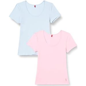 HUGO Dames Twin RN 2-pack T-shirt, Open Miscellaneous989, XL