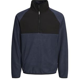 Jack & Jones Jcopeak Sweat High Neck Half Zip, navy blazer, L