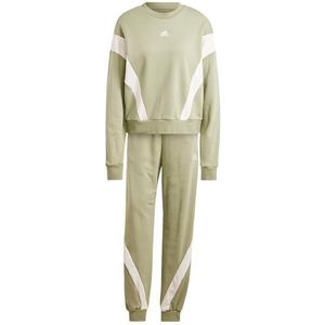 adidas Dames Laziday Track Suit, Tent Green/Chalk White, XL