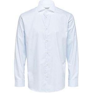 SELECTED HOMME Herenhemd met lange mouwen, lichtblauw, XXL