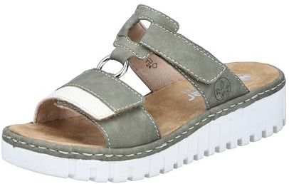 Rieker - V1396 Slippers - Offwhite/Schilf - Gezondheidsslippers