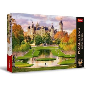 Trefl Premium Plus Quality - Puzzle Photo Odyssey: Kasteel in Schwerin, Duitsland - 1000 stukjes, Unieke fotoserie, Perfect passende elementen, voor volwassenen en kinderen vanaf 12 jaar