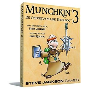 Munchkin 3 NL - De Onfortuinlijke Theoloog - Uitbreiding van het kaartspel Munchkin - Met 112 nieuwe kaarten - Taal: Nederlands