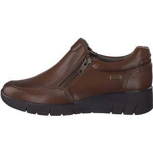 Jana Softline 8-24663-41 Comfortabele extra brede comfortabele schoen sportieve alledaagse schoenen vrije tijd slippers, cognac, 38 EU Breed