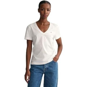 GANT - Shield - T-shirt - Wit - Katoen